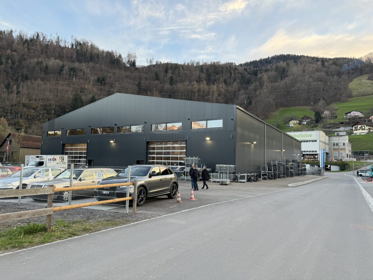 Neubau Gewerbehalle, Mels