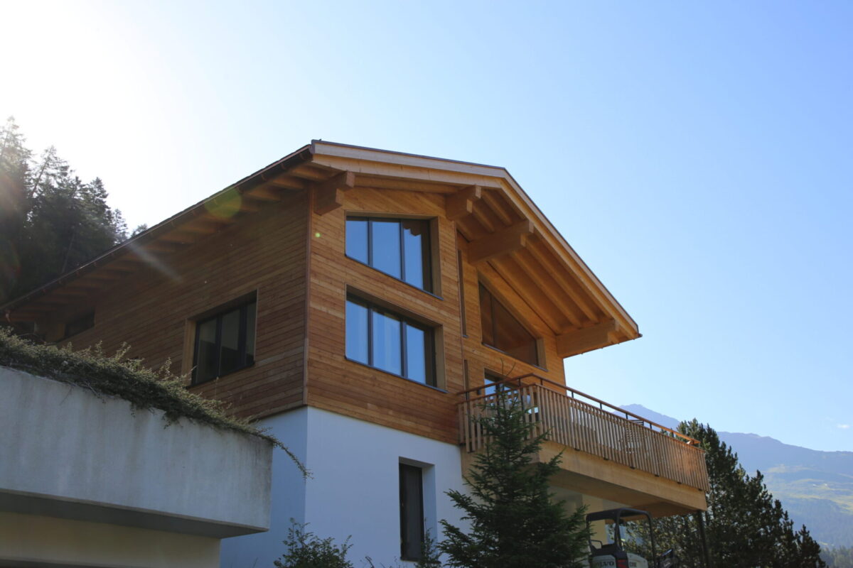 Wiederaufbau Ferienhaus, Graubünden