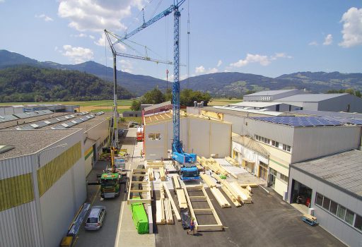 Aktuelle Baustelle Hallenerweiterung Industriebau