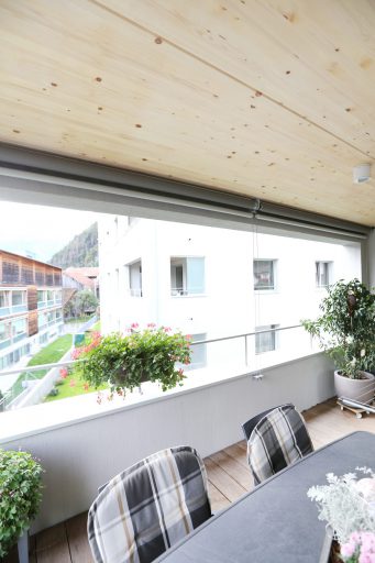 Holzbau Decke Balkon