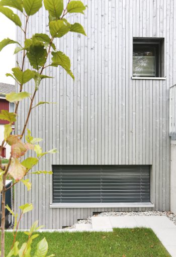 Neubau Einfamilienhaus Architektur Holzbau Aussenansicht