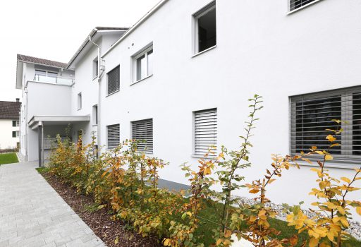 Neubau Mehrfamilienhaus Holzbau Aussenansicht
