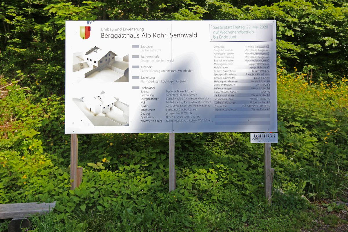 Alp Rohr Öffentliche Bauten: Alpgasthaus Sennwald